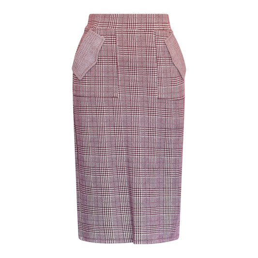 THE LONDON PENCIL SKIRT (Burgundy)