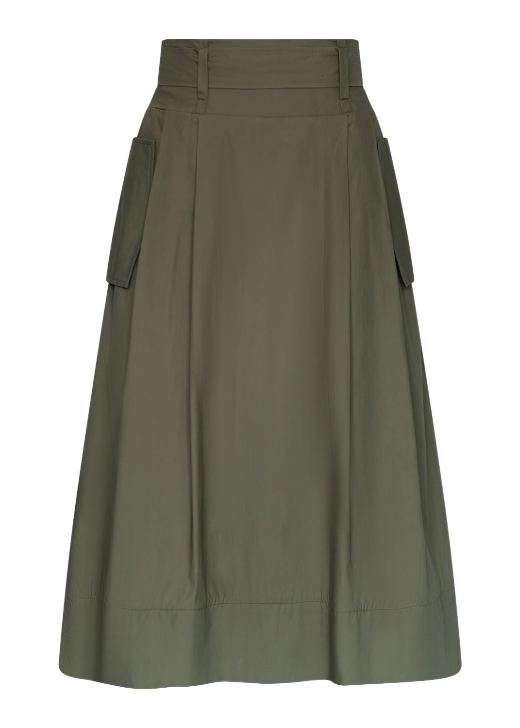 THE KENT PLEATED SKIRT (Olive Green)