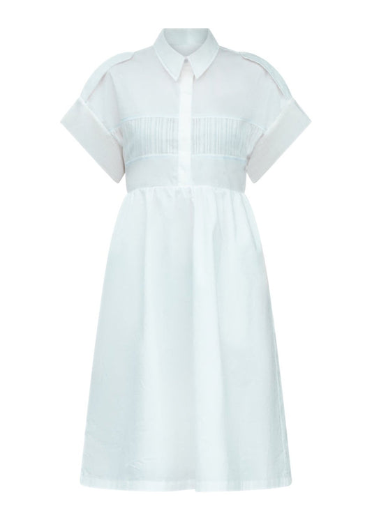 MIRA SHIRT DRESS (White)